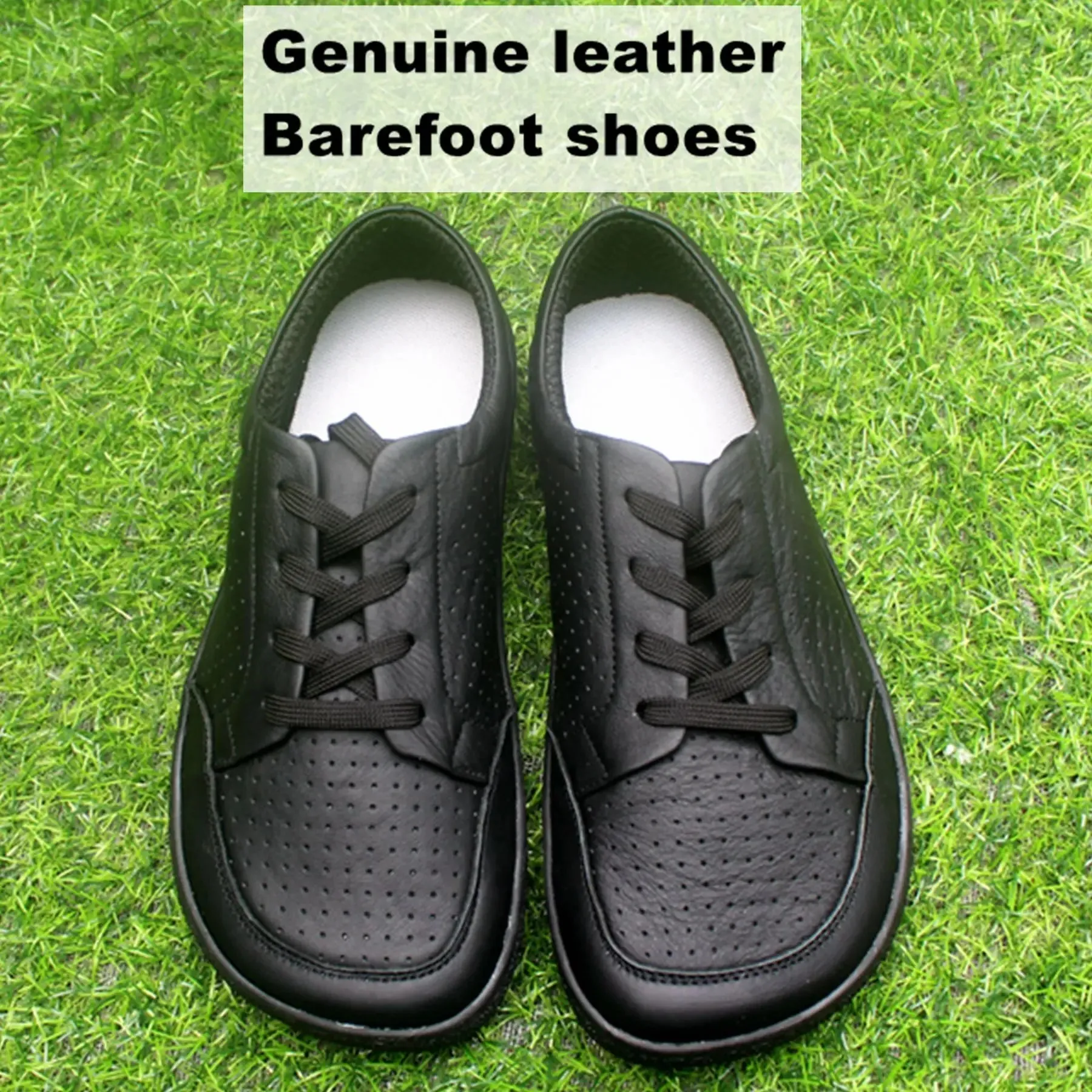 TONGLEPAO Barefoot Genuine leather Zero Drop Sneaker