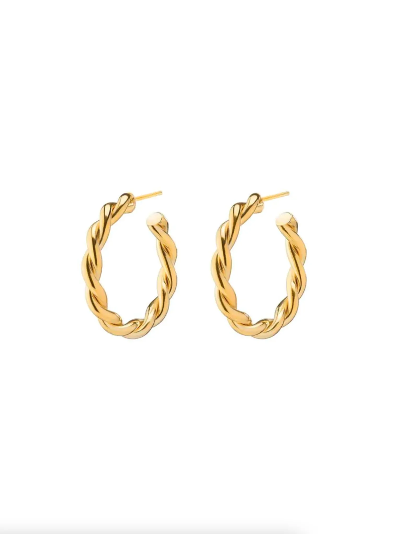 Twist Hoops | Gold