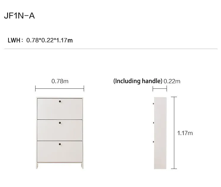 Ultra-Slim Entryway Flip Shoe Cabinet
