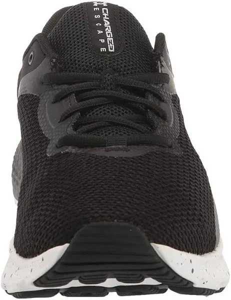Under Armour Charged Escape Sneakers Black/White Size 9 2E Wide Women's New