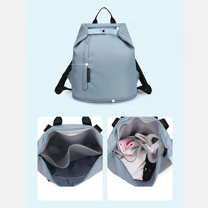 Waterproof Backpack Dry Wet Depart Swimming Yoga Sport Shoulder Training Gymsack