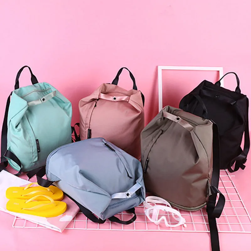 Waterproof Backpack Dry Wet Depart Swimming Yoga Sport Shoulder Training Gymsack