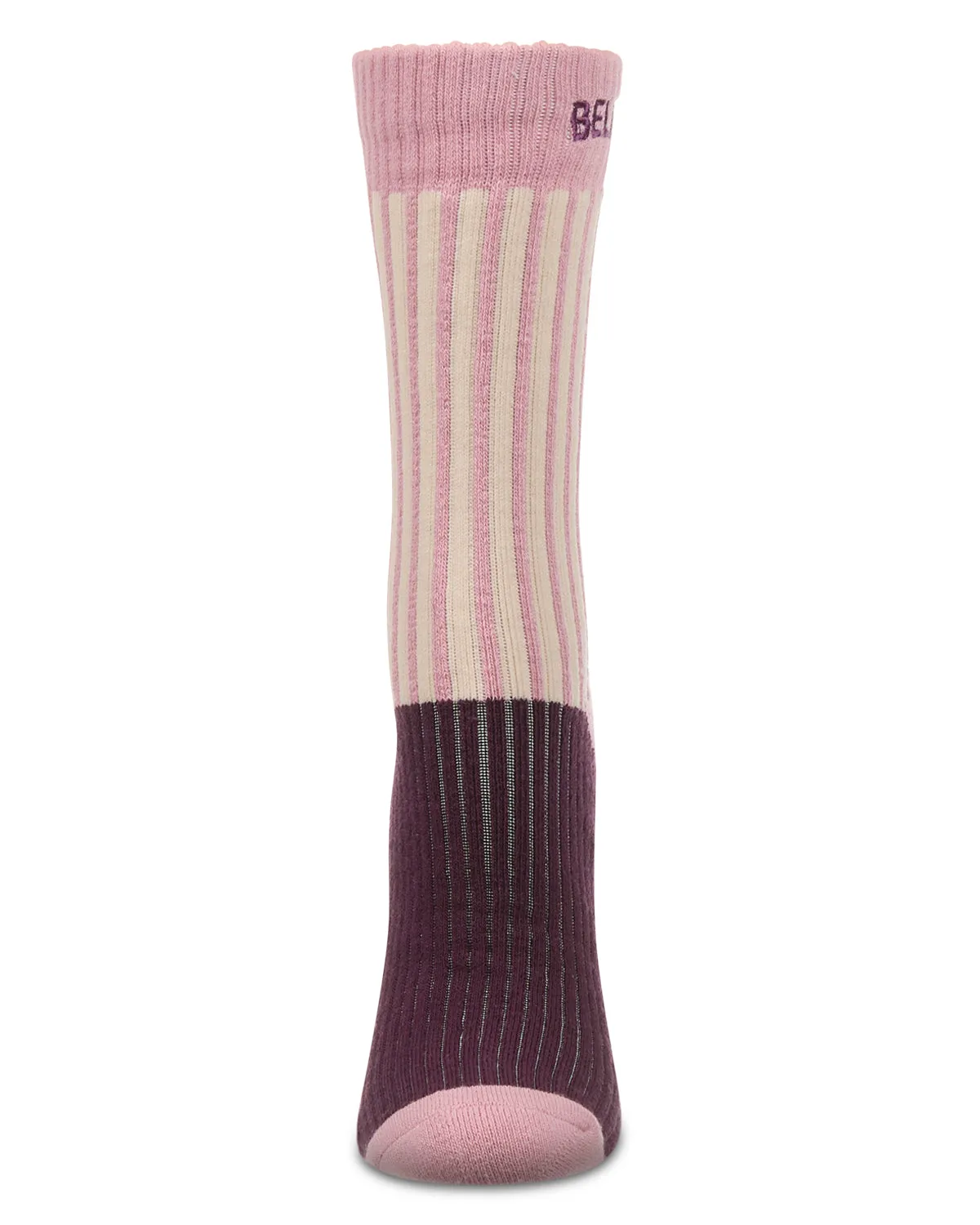 Women's Inspirations Embroidered Cuff Crew Socks