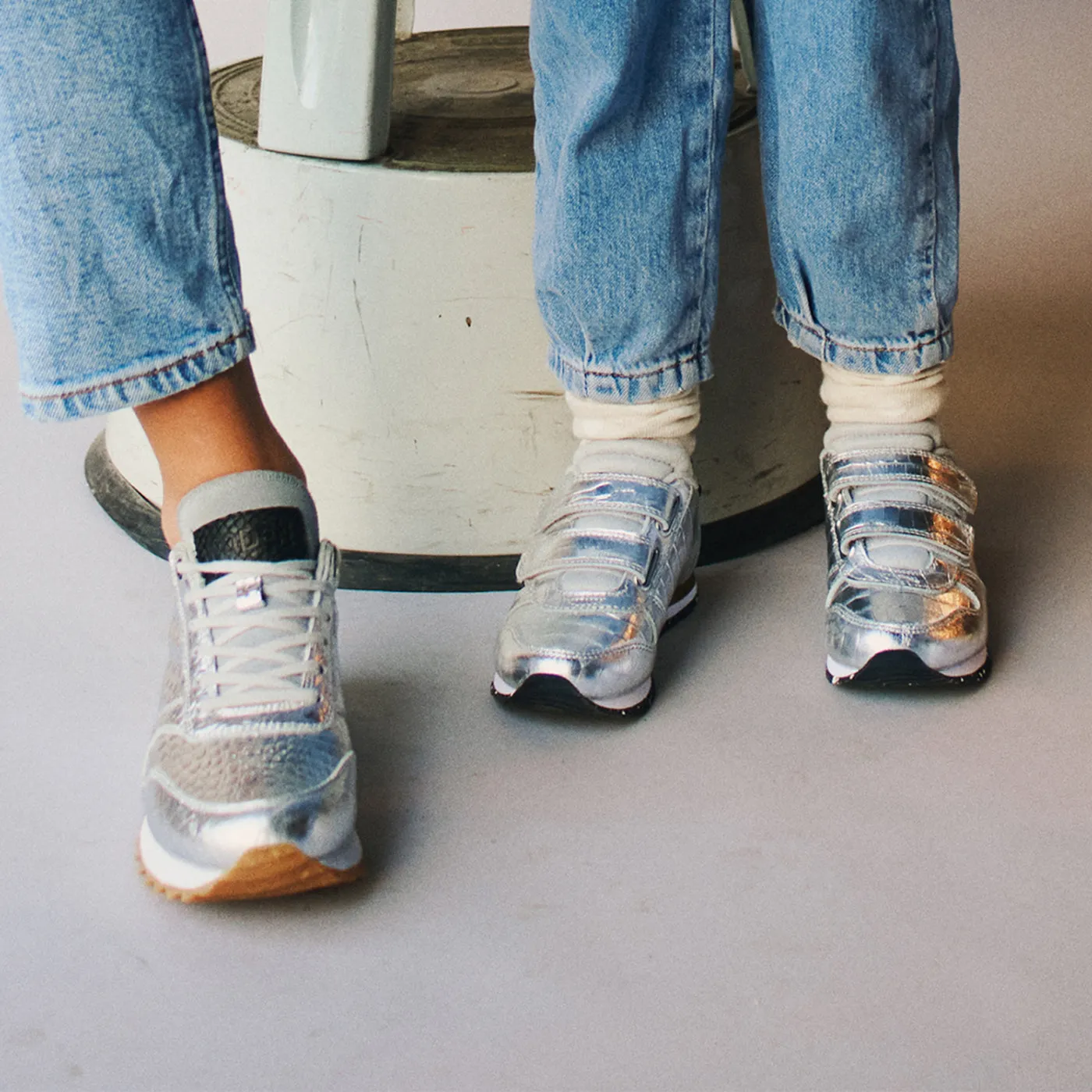 Ydun Shiny Leather - Silver